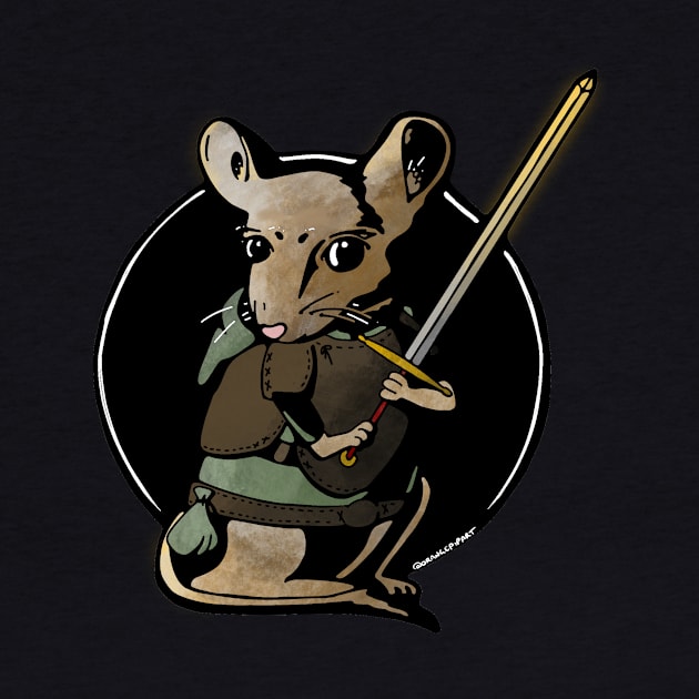 Teeny Mouse Warrior by Izzy Peters
